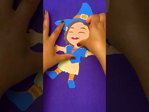 ⁣Easy Halloween Crafts 🎃! DIY Nina's Witch Costume 1-2-3! #shorts #cocomelon