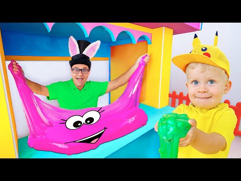 Oliver and Adam Slime Shop Adventure + More Fun Challenges