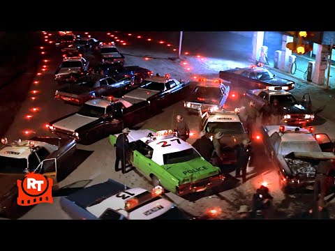 The Sugarland Express (1974) - Police Car Pile-Up Scene | Movieclips