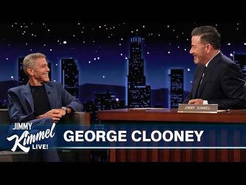 ⁣George Clooney on NY Times Op-Ed on Biden, Insults from Trump, Film with Brad Pitt & Pulling Pranks