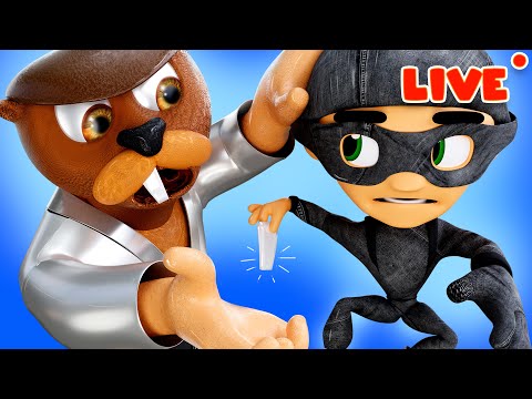 LIVE - D Billions Best Songs for Kids | Trrr-ra-ta-ta! Hello Beaver, Paint Stealer with New Heroes