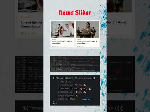 News Slider #coding #webdesign #learnwebdev #htmlcss