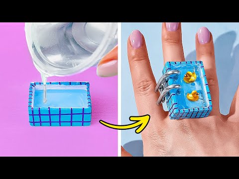 DIY ADORABLE JEWELRY 😍 EPOXY RESIN CRAFTS