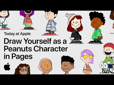 ⁣Draw Yourself as a Peanuts Character in Pages with a Snoopy Artist | Apple