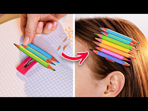 TRANSFORM YOUR SCHOOL SUPPLIES WITH THIS EASY COLORFUL DIY! 🌈