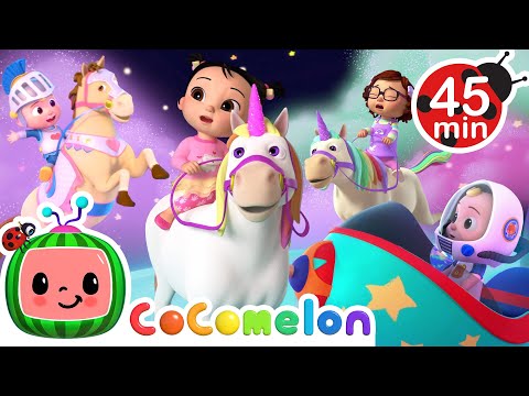 Kids Play Pretend Songs ✨ Magical Pony Ride + Unicorn Song ✨ MORE CoComelon Nursery Rhymes & Songs