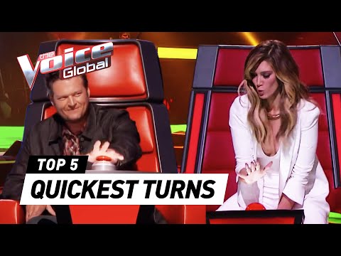 The Voice | QUICKEST COACH TURNS worldwide