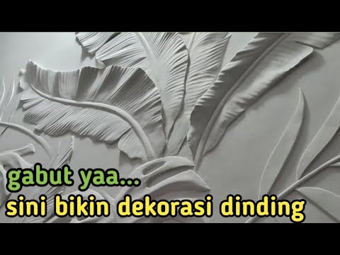 Baru tau, Cara Bikin panel Siluet dan Dekorasi dinding 3d dari Daun ...