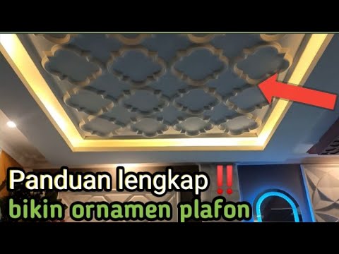 ide kreatif‼️Cara bikin Ornamen plafon gypsum dari moulding..bisa langsung praktek..