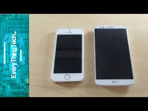 iPhone 5S iOS 9.0.1 VS LG G2 Lollipop Speed Test!