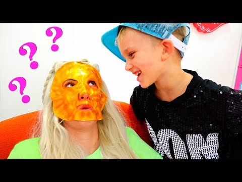 Vlad and mama pretend play Makeup toys