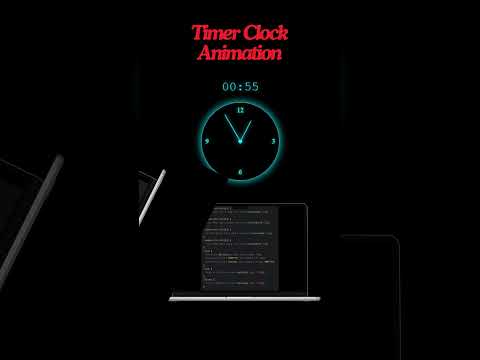 Timer Clock Animation #coding #shorts #animation #clock