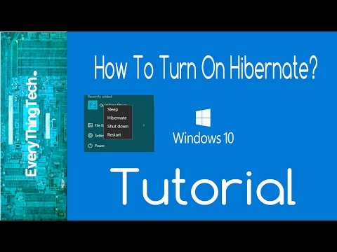 How To Turn On Hibernate On Windows 10?