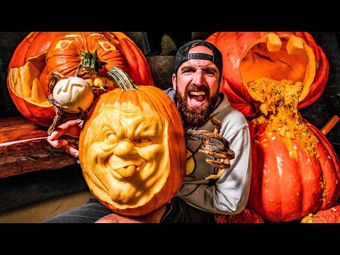 ⁣GIANT Pumpkin Carving Contest | OT 19