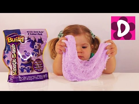 Распаковка Игрушки Кинетический Песок Лепим Панду из Песка Kinetic Sand unboxing