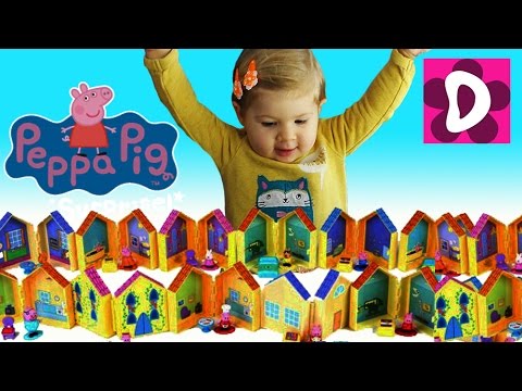 Распаковка сюрпризов Мини Мир Пеппы PEPPA PIG SURPRISES MINI WORLD