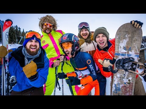 ⁣Skiing Stereotypes | Dude Perfect