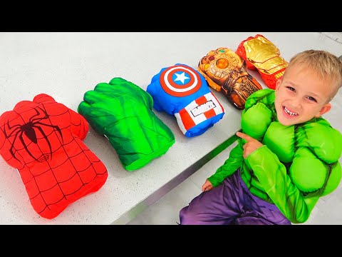 Vlad and Nikita Dress Up Superheroes and Help Mom