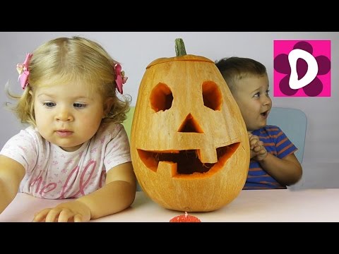 ✿ Светящаяся Тыква на Хэллоуин 2015 DIY Funny glowing Halloween 2015 pumpkin