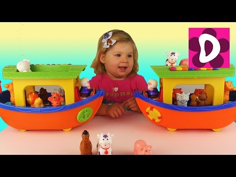 Обзор и Распаковка Игрушки НОЕВ КОВЧЕГ Kiddieland Unboxing Toys