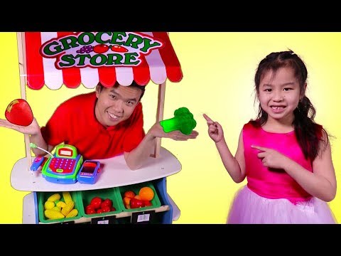 Jannie Buy Kitchen Toys Vegetables from The Supermarket – Fun Pretend Play