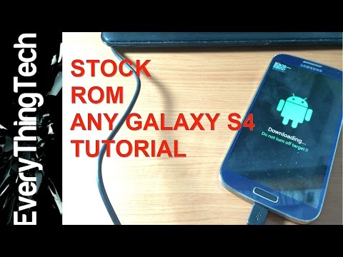 How To Flash Stock Kitkat Firmware Samsung Galaxy S4?