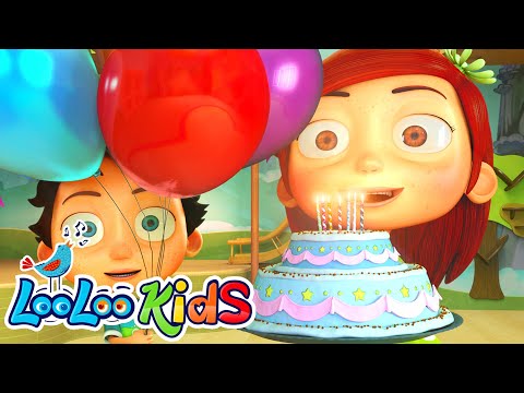 HAPPY BIRTHDAY - Fun Birthday Party Song - LooLoo Kids Nursery Rhymes and Kids Songs