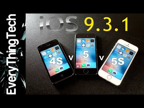 iPhone 4S vs iPhone 5 vs iPhone 5S iOS 9.3.1