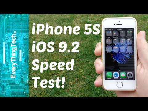 iPhone 5S iOS 9.2 Speed Test!