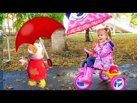 Rain Rain go away and toys in the park