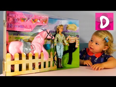 ✿ Кукла и Лошадка для Барби Набор Распаковка Doll and Barbie Horse Unpacking