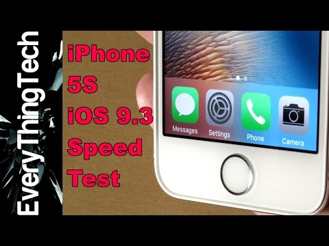 iPhone 5S iOS 9.3 Speed Test!