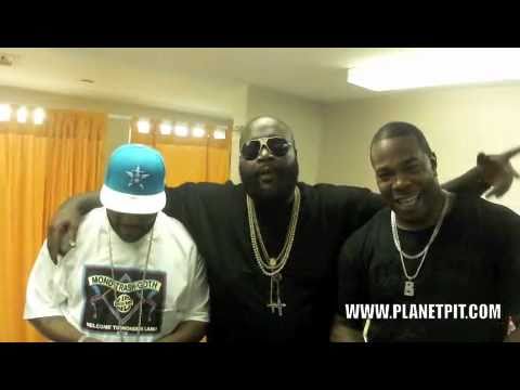 Bun B, Rick Ross, & Busta Rhymes backstage @ the Drake-Light Dreams & Nightmares Tour Miami