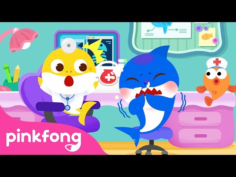 OUCH! 🩹 My Stomach Hurts! 😭 | Baby Shark's Hospital Play | Kids Cartoon | Pinkfong