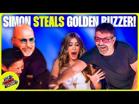 Simon Cowell STEALS Howie Mandel's Live Show Golden Buzzer!    AGT 2024 Quarterfinals Week 2