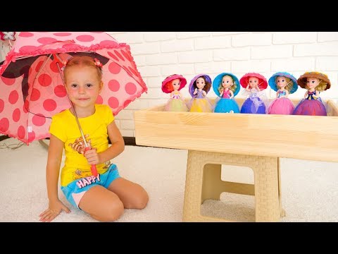 Nastya pretend play with toys and dolls