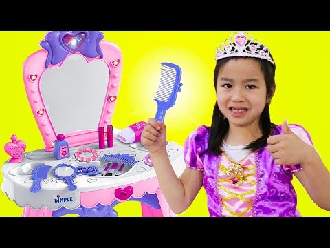 Jannie Pretend Play PRINCESS Dress Up w/ Makeup Toys