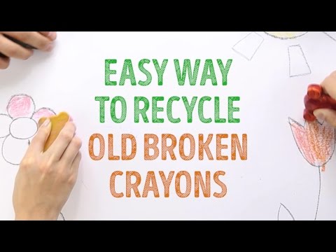 Amazing life hack; how to recycle old crayons l 5-MINUTE CRAFTS