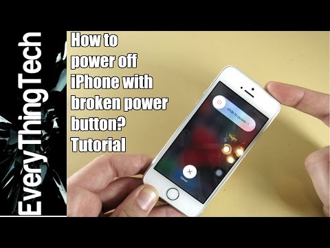 How to power off iPhone without power button?