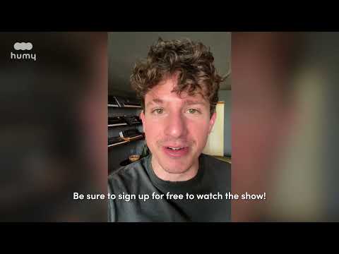 [Free Live Stream] humy presents: the Charlie Puth Livestream Experience