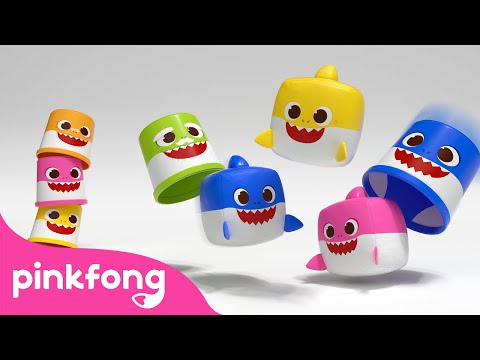 🌈 Color the Cube Shark Family | Learn Colors with Baby Shark | Pinkfong Kids Song