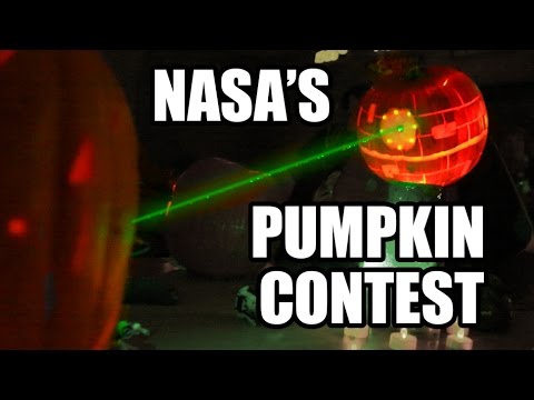 ⁣NASA Pumpkin Carving Contest w/ LASERS!!!