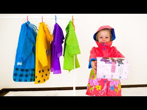 Nastya and magical colored raincoats