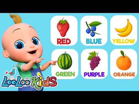 Learn Colors and Fruits with Johny (Official Video) - Educational Fun Song with @LooLooKids