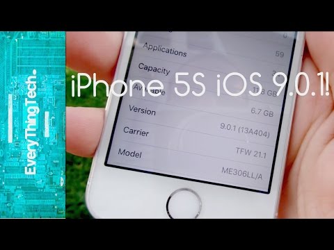 iPhone 5S iOS 9.0.1!