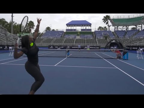 Tennis Trick Shots ft. Serena Williams | Dude Perfect