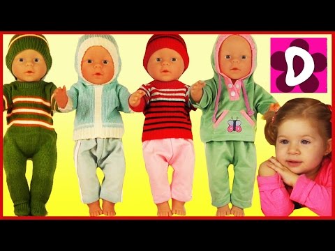 Примеряем ОДЕЖДУ для Нашей Малышки Куклы baby born doll