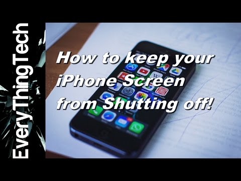 ⁣How to keep your iPhone screen from shutting off!