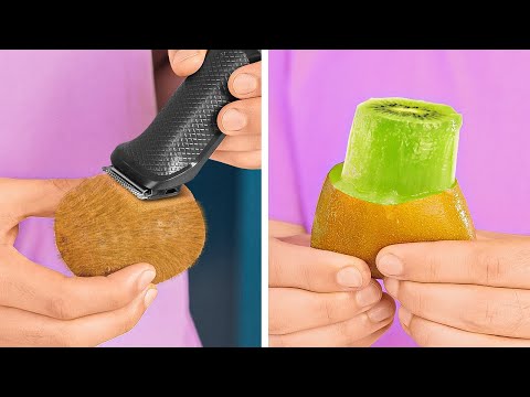 SMART WAYS TO CUT & PEEL FRUITS 🥝 KITCHEN HACKS