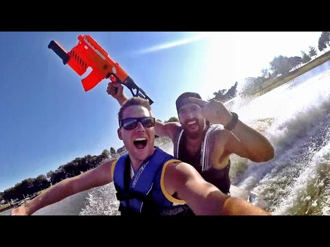 Nerf Blasters: Lake House Edition | Dude Perfect